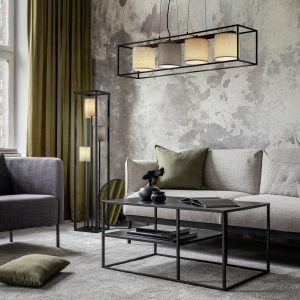Φωτιστικό Οροφής Trio Lighting 4xE27 Μαύρου Χρώματος – 303100417