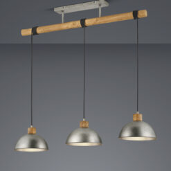 Κρεμαστό Φωτιστικό Trio Lighting   E27 Νίκελ Αντικέ Μεταλλικό    303400367