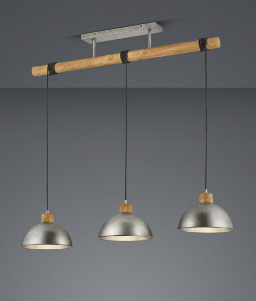 Κρεμαστό Φωτιστικό Trio Lighting   E27 Νίκελ Αντικέ Μεταλλικό    303400367