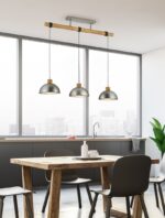 Κρεμαστό Φωτιστικό Trio Lighting   E27 Νίκελ Αντικέ Μεταλλικό    303400367