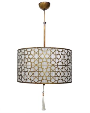 Κρεμαστό Φωτιστικό 3xΕ/27 CASABLANCA 1L BRONZE Heronia – 14-0284