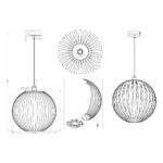 Κρεμαστό Φωτιστικό Trio Lighting   E27 Διάφανο Ακρυλικό    304100100