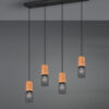 Κρεμαστό Φωτιστικό Trio Lighting   E27 Μαύρο Ματ Μεταλλικό    304300432