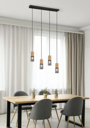 Κρεμαστό Φωτιστικό Trio Lighting   E27 Μαύρο Ματ Μεταλλικό    304300432