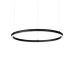 IDEAL LUX Κρεμαστό Φωτιστικό ORACLE SLIM LED 39W 3000K Μαύρου Χρώματος – 304397
