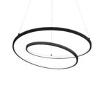 IDEAL LUX Κρεμαστό Φωτιστικό OZ SP LED 48W 3000K Μαύρου Χρώματος – 304557