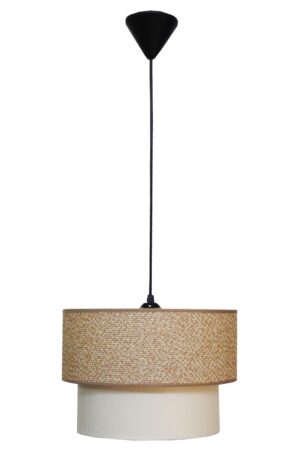 Μοντέρνο Φωτιστικό Κρεμαστό E/27 HK-10 ΚΑΦΕ-ΚΡΕΜ Φ30 Heronia – 14-0280