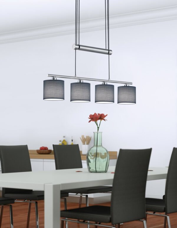 Κρεμαστό Φωτιστικό Trio Lighting   E14 Νίκελ Ματ Μεταλλικό    305400411