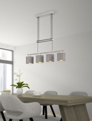 Κρεμαστό Φωτιστικό Trio Lighting   E14 Νίκελ Ματ Μεταλλικό    305400441