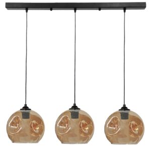 Κρεμαστό φωτιστικό 2φωτο μελί-μαύρο POP RAGA  Heronia – 02-0397