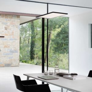 IDEAL LUX Φωτιστικό Δαπέδου COMFORT LED 76W 3000K Μαύρου Χρώματος – 296678