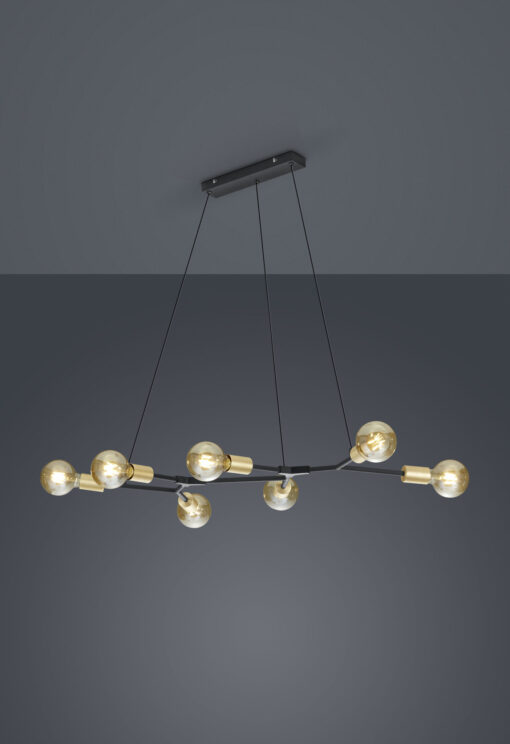 Κρεμαστό Φωτιστικό Trio Lighting   E27 Μαύρο Ματ Μεταλλικό    306700732