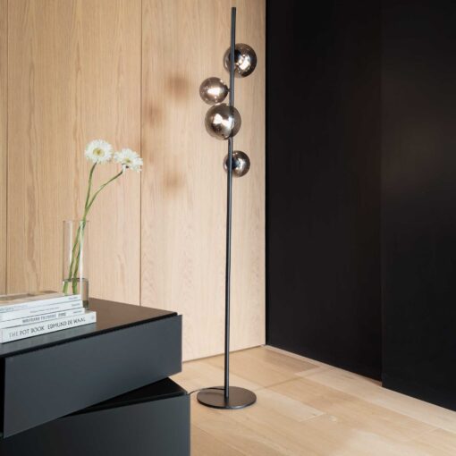 IDEAL LUX Φωτιστικό Δαπέδου PERLAGE 4xG9 Χρυσού Χρώματος – 277967