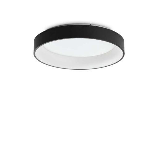 IDEAL LUX  Φωτιστικό Οροφής LED 42W ZIGGY PL D60 Μαύρο 3000Κ Θερμό – 307213