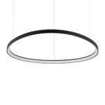 IDEAL LUX Κρεμαστό Φωτιστικό  GEMINI LED 60W 3000K Μαύρου Χρώματος – 247281