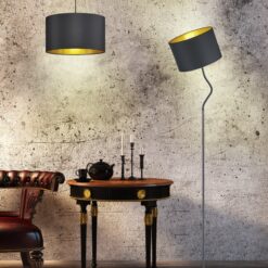 Κρεμαστό Φωτιστικό Trio Lighting   E27 Μαύρο Ματ Υφασμάτινο    308200179