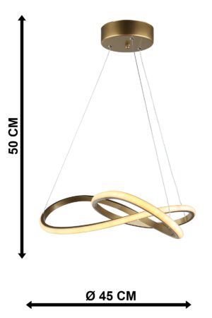 MERCURY-50 LED GOLD 48W ΦΩΤΙΣΤΙΚΟ LED Heronia – 01-0350