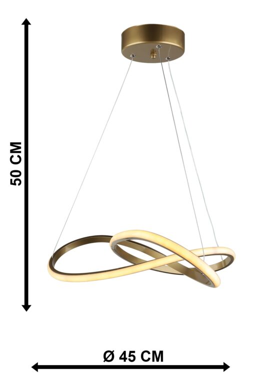 MERCURY-50 LED GOLD 48W ΦΩΤΙΣΤΙΚΟ LED Heronia – 01-0350