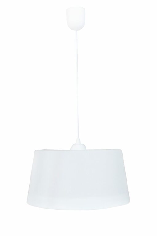 Μονόφωτο πλαστικό Λευκό Φ35cm DRUM 1L  Heronia – 35-0078