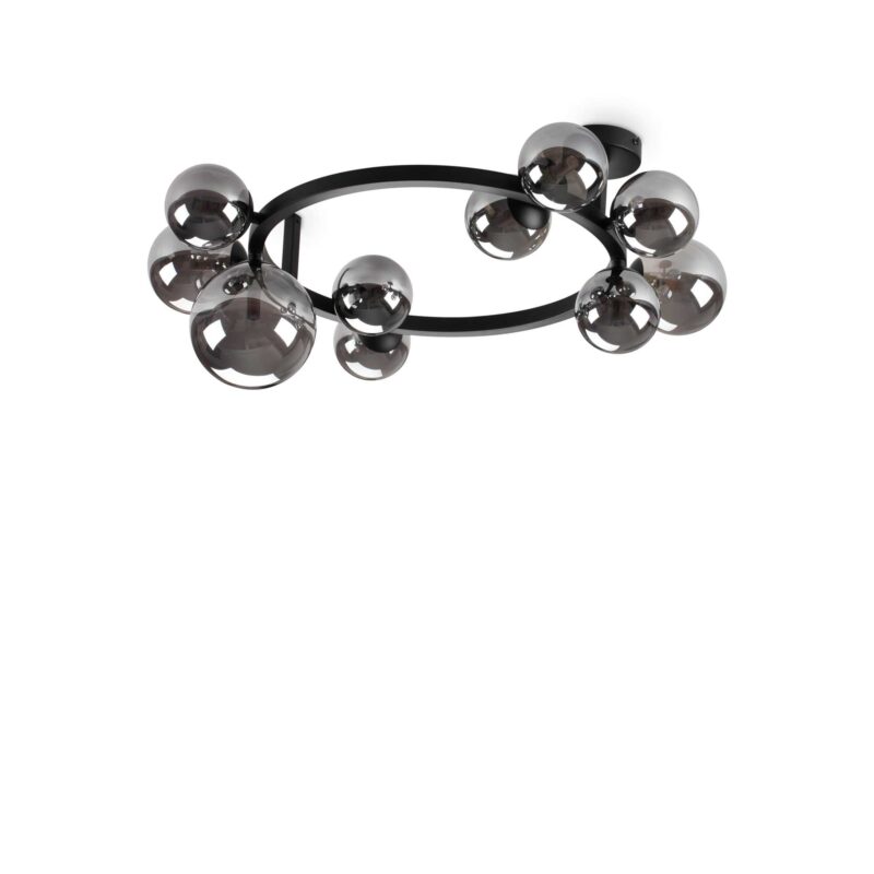 IDEAL LUX Φωτιστικό Οροφής PERLAGE 10xG9 Φιμέ Χρώματος – 309286