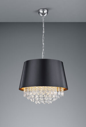 Κρεμαστό Φωτιστικό Trio Lighting   3xE14 Χρώμιο Μεταλλικό    309300302