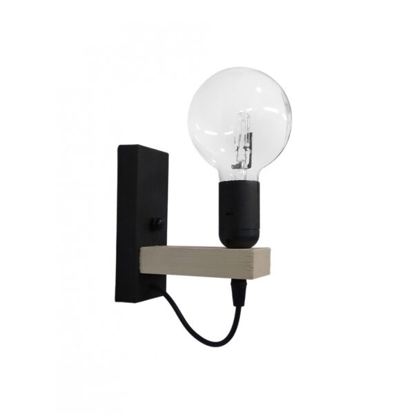 E/27AP FLAT BLACK ΑΠΛΙΚΑ ΞΥΛΙΝΗ ΝΤΟΥΙ Ε/27 Heronia – 31-1310