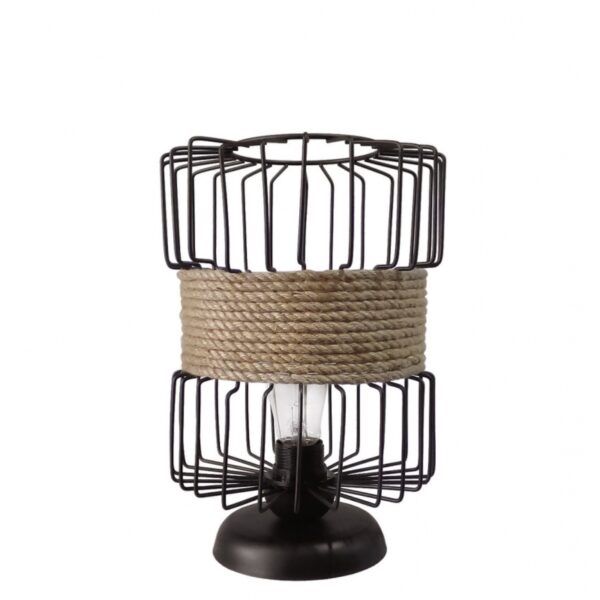 HAVANA/PR BARREL Η31cm x Φ20 ΠΟΡΤΑΤΙΦ ΜΕΤ.ΣΧΟΙΝΙ Ε/27 Heronia – 31-1327