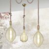 Κρεμαστό Φωτιστικό Trio Lighting   E27 Αντικέ Ορείχαλκος Μεταλλικό    310100104