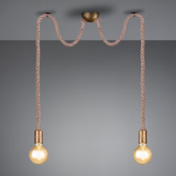 Κρεμαστό Φωτιστικό Trio Lighting   E27 Αντικέ Ορείχαλκος Μεταλλικό    310100204