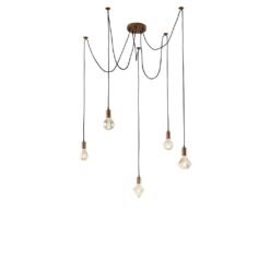 Κρεμαστό Φωτιστικό Trio Lighting   E27 Χαλκός Αντικέ Μεταλλικό    310100562