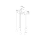 Κρεμαστό Φωτιστικό Trio Lighting   E27 Χαλκός Αντικέ Μεταλλικό    310100562