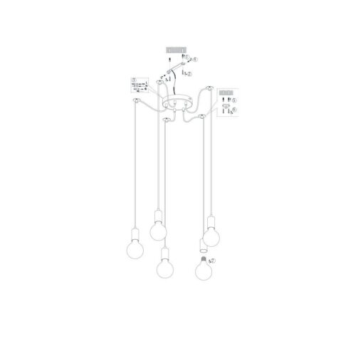 Κρεμαστό Φωτιστικό Trio Lighting   E27 Χαλκός Αντικέ Μεταλλικό    310100562