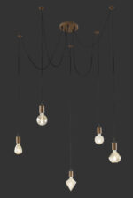 Κρεμαστό Φωτιστικό Trio Lighting   E27 Χαλκός Αντικέ Μεταλλικό    310100562