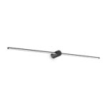 IDEAL LUX Επιτοίχιο Φωτιστικό FILO LED 16W 3000K IP44 Μαύρου Χρώματος – 310152