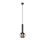 Κρεμαστό Φωτιστικό Trio Lighting CLAYTON  1x E27 Μαύρο Ματ Μεταλλικό   – 310300132