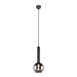 Κρεμαστό Φωτιστικό Trio Lighting CLAYTON 1x E27 Μαύρο Ματ Μεταλλικό – 310300132