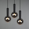 Κρεμαστό Φωτιστικό Trio Lighting CLAYTON  3x E27 Μαύρο Ματ Μεταλλικό   – 310390332