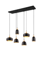 Κρεμαστό Φωτιστικό Trio Lighting 6xE14 Μαύρου Χρώματος – 310500632