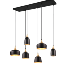 Κρεμαστό Φωτιστικό Trio Lighting 6xE14 Μαύρου Χρώματος – 310500632
