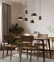 Κρεμαστό Φωτιστικό Trio Lighting 6xE14 Μαύρου Χρώματος – 310500632