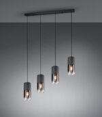 Κρεμαστό Φωτιστικό Trio Lighting   E27 Μαύρο Ματ Μεταλλικό    310600432
