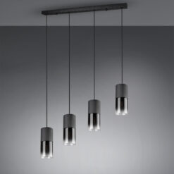 Κρεμαστό Φωτιστικό Trio Lighting   E27 Μαύρο Ματ Μεταλλικό    310600432
