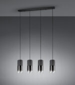 Κρεμαστό Φωτιστικό Trio Lighting   E27 Μαύρο Ματ Μεταλλικό    310600432