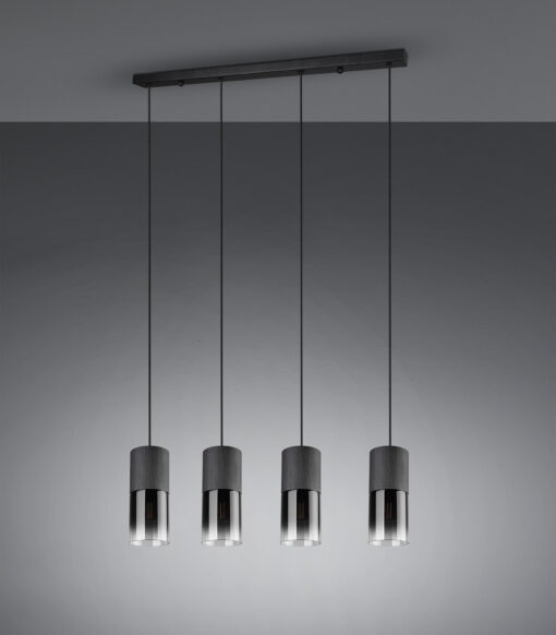 Κρεμαστό Φωτιστικό Trio Lighting   E27 Μαύρο Ματ Μεταλλικό    310600432
