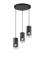 Κρεμαστό Φωτιστικό Trio Lighting   E27 Μαύρο Ματ Μεταλλικό    310630332