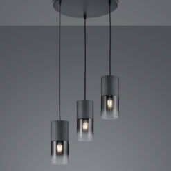 Κρεμαστό Φωτιστικό Trio Lighting   E27 Μαύρο Ματ Μεταλλικό    310630332