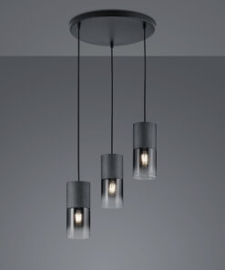 Κρεμαστό Φωτιστικό Trio Lighting   E27 Μαύρο Ματ Μεταλλικό    310630332