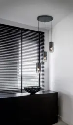 Κρεμαστό Φωτιστικό Trio Lighting   E27 Μαύρο Ματ Μεταλλικό    310630332