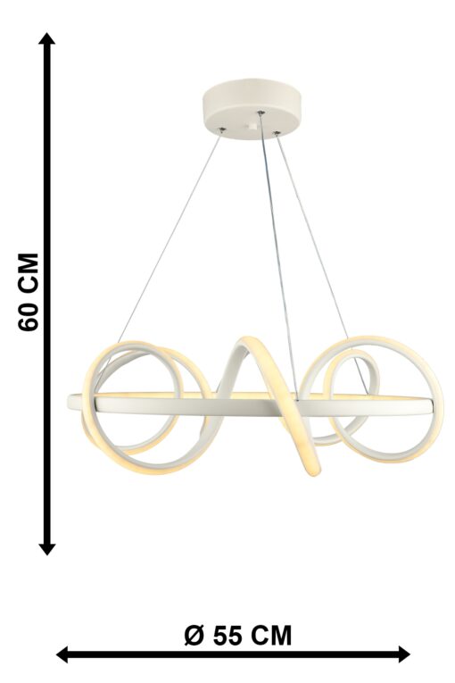 SPACE-50 LED WHITE 120W 3000K/4000K/6500K ΦΩΤΙΣΤΙΚΟ LED Heronia – 01-0344