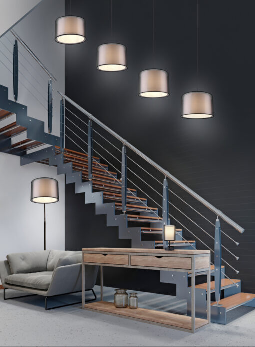 Επιτραπέζιο Φωτιστικό Trio Lighting BURTON  1x E14 Μαύρο Ματ Μεταλλικό   – 511400132
